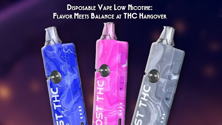 Disposable Vape Low Nicotine Flavor Meets Balance at THC Hangover