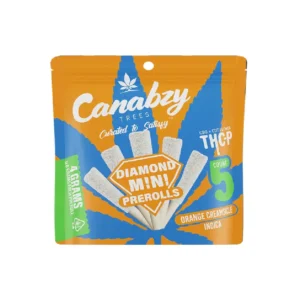 Buy Orange Creamsicle Indica Canabzy THC-P Diamond Minis Preroll 4G 5ct - USA