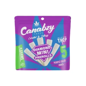 Buy Purple Gelato Indica Canabzy THC-P Diamond Mini Preroll 4G 5ct Pack - USA
